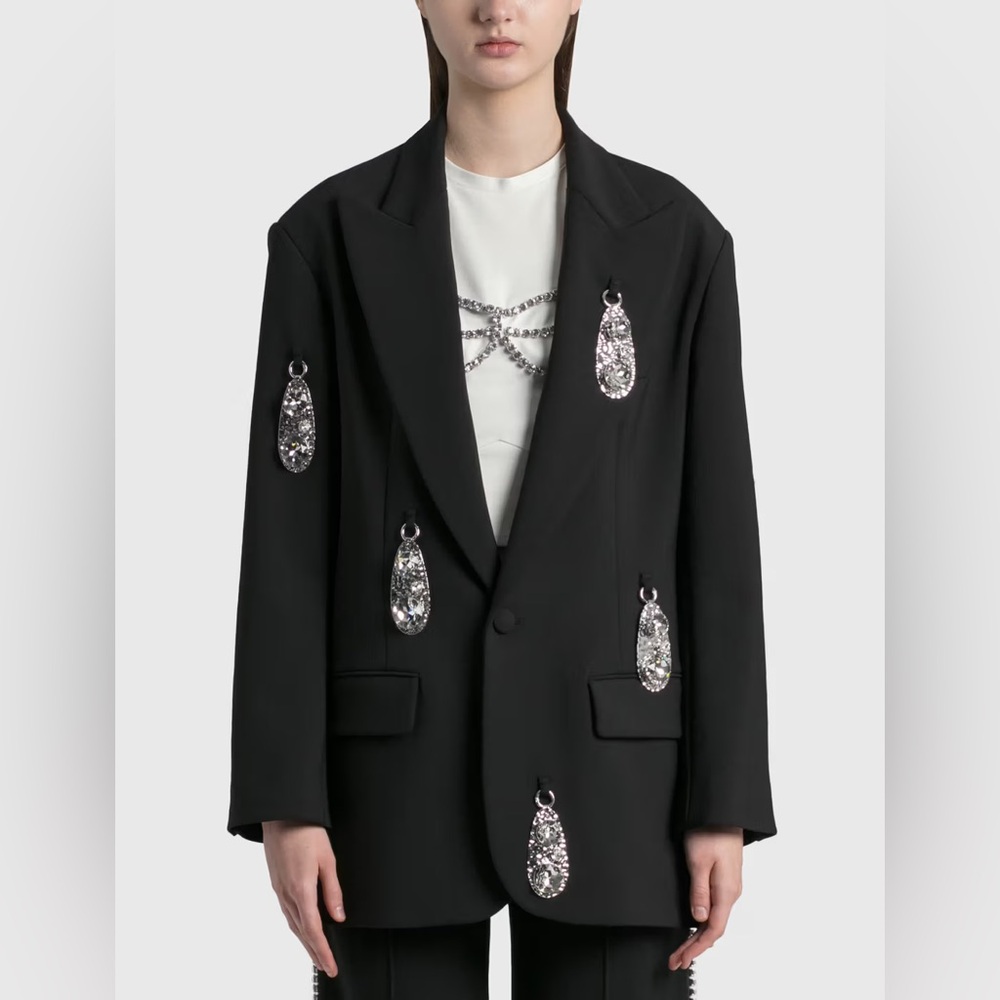 AREA pendant relaxed blazer